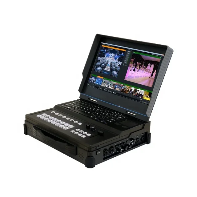 

TLF 15.6 inch portable rugged computer Chassis Radio&TV Broadcasting encoding live streaming Video matrix switcher equipment