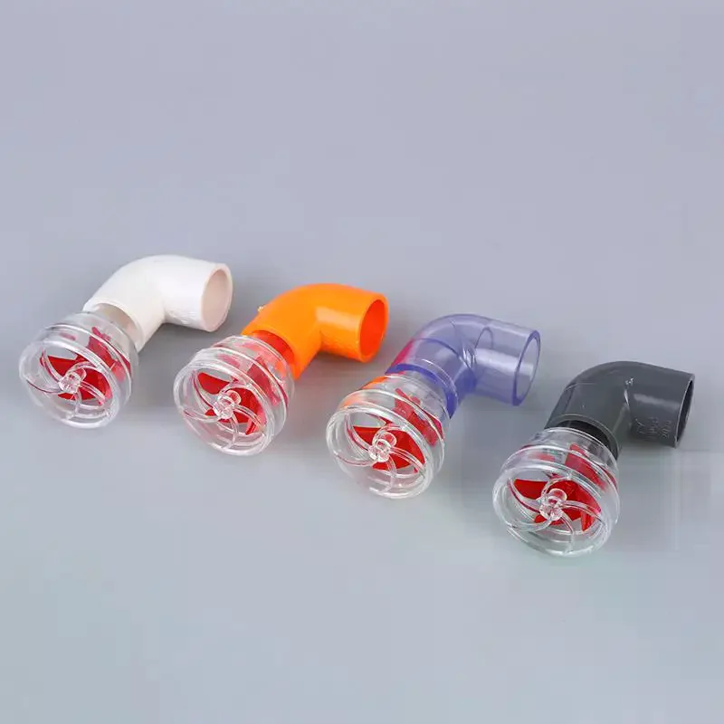 Fish Tank Auto-Rotating 5-Blade Fan Kit Aquarium Wave Maker Rotary Pump Head Tool Fish Tank Outlet Fan Nozzle Filter 20mm