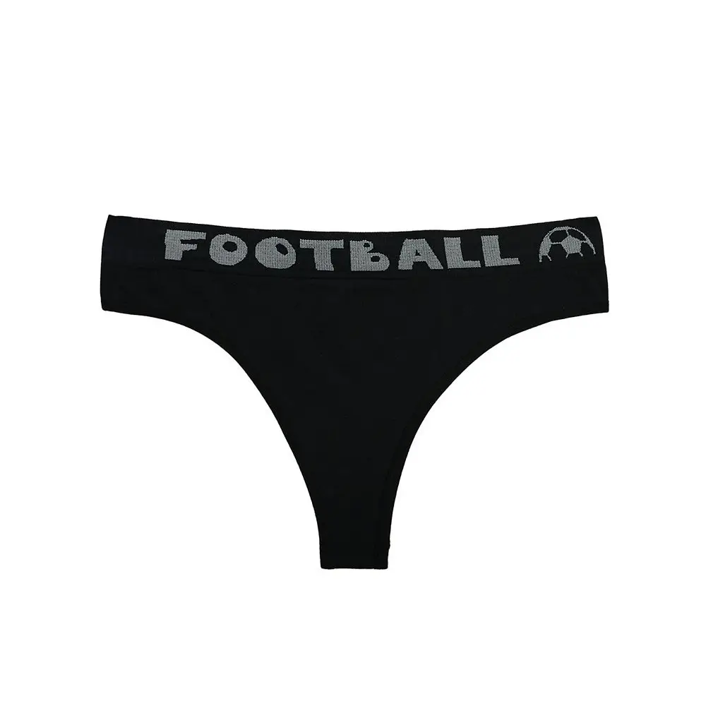 Für Frauen Sport Unterwäsche Unterhose Einfarbig Mittleren Taille Slips Frauen Unterwäsche Fußball Brief Höschen Weibliche Dessous