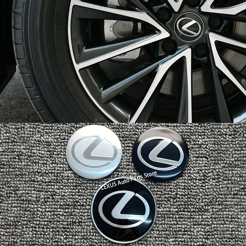 64MM 56MM 4Pcs Car Wheel Center Hub Caps Emblem Badge  For LEXUS IS250 LX570 is200 is300 ls400 NX RX300 RX350 RX330 RX500h