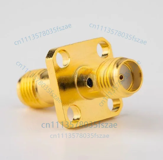 1pc sma(m)-kfk24 wall-mounted fixed double female head sma-kkf four-hole flange with waterproof double female head accessories