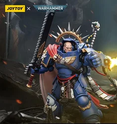 【Accessories】JOYTOY Warhammer 40K 1/18 Action Figure Ultramarines Captain in Gravis Armour Model Toy  3.75inch