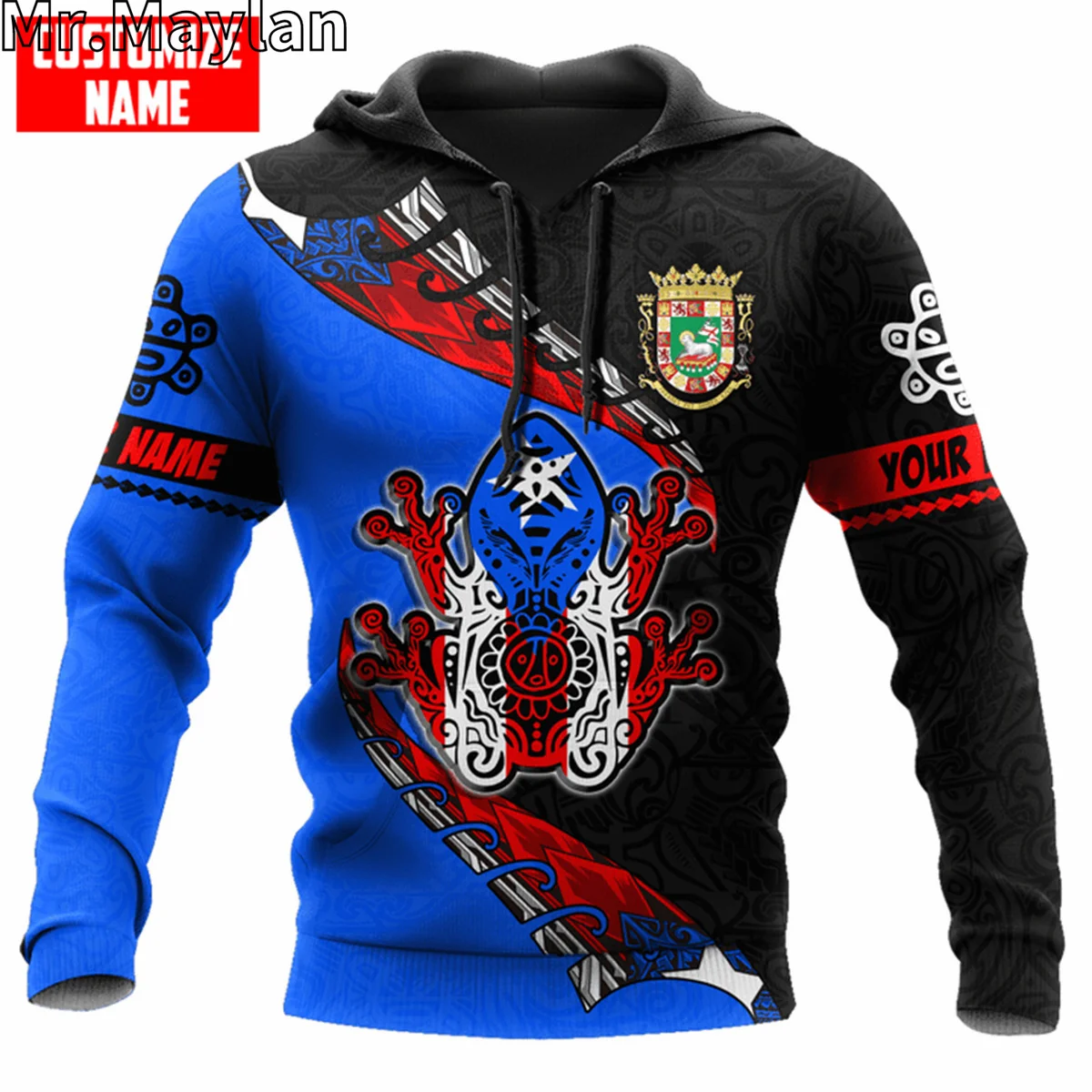 

PUERTO RICO COQUI TAINO TRIBAL 3D Printed Jacket Men/women Hoodie Unisex Casual Streetwear Sweatshirts Pullover Sudadera Hombre