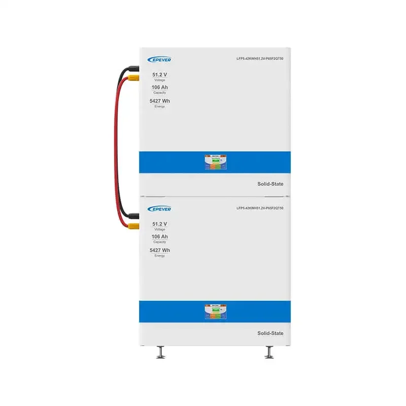 EPEVER 51.2V 106AH 5.42KWH Paket Baterai Lithium Stackable Grade Baru Solid-State dengan Layar LCD Maks 8 Paralel