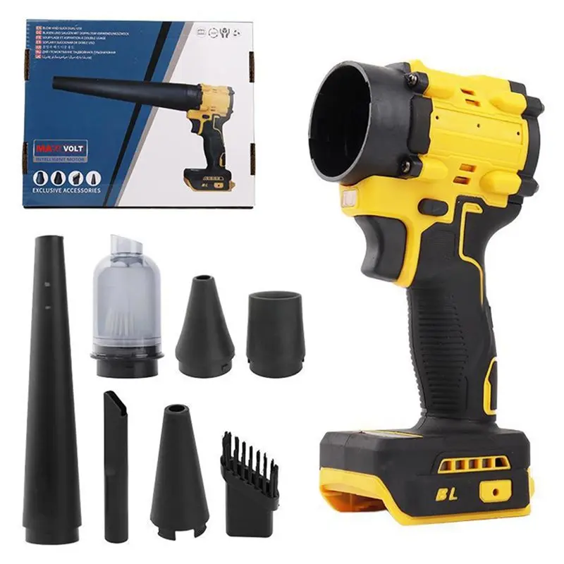 

【HAPPY】Cordless Air Blower Brushless Fan 200M/S 110000RPM Violent Handheld Power Tool For / Battery