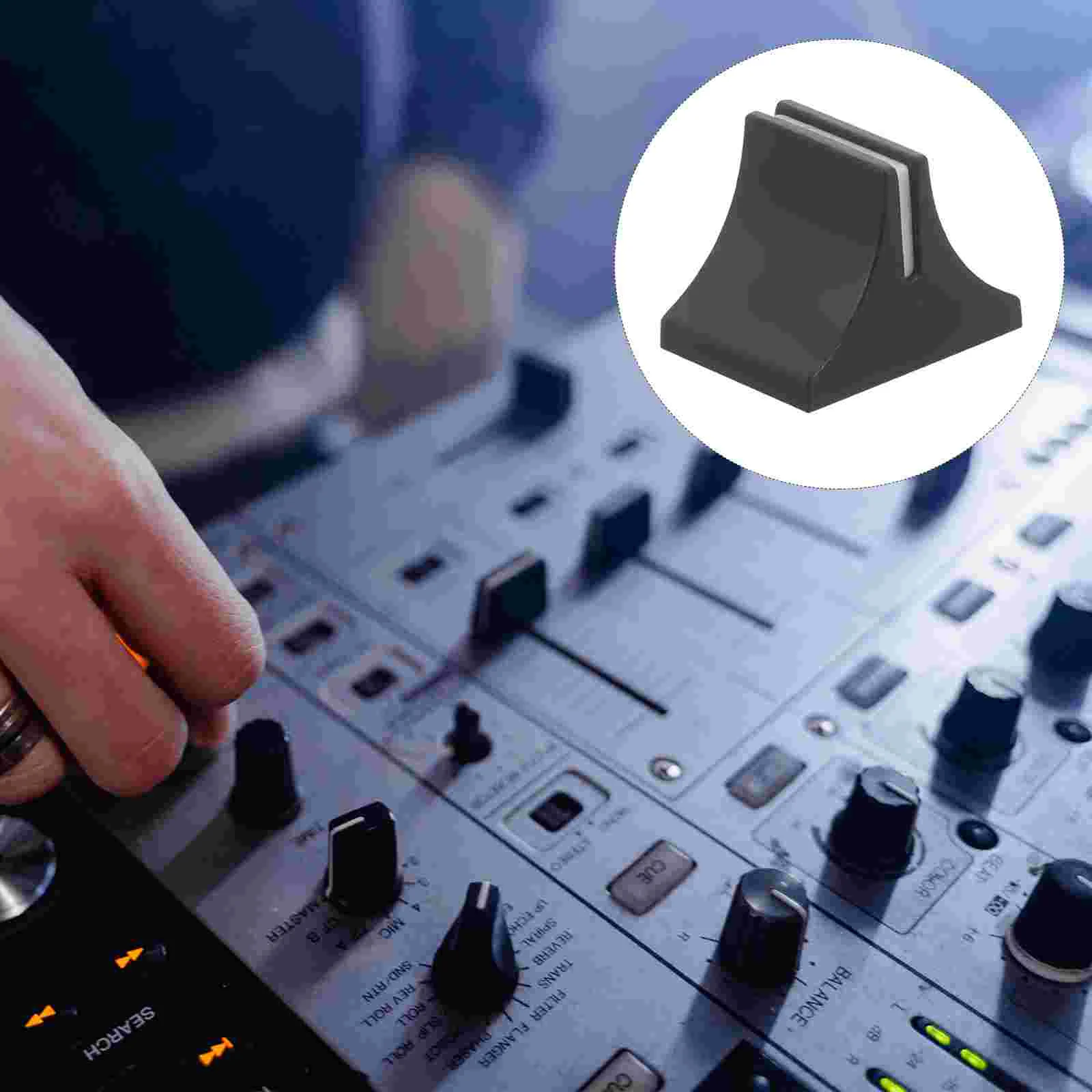 

20 Pcs Mixer Push-pull Cap Fader Caps Buttons Knob Blender Knobs Black Slider Console for