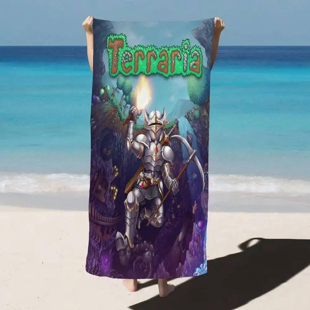Game T-Terraria Cool Big Microfiber Beach Towels Quick Dry Towel Sand Beach Towels Pool Towel for Travel Swim Pool Yoga