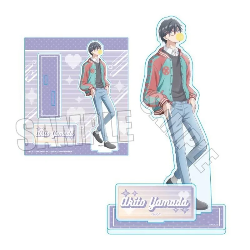 My Love Story With Yamada-Kun At Lv999 Acrylic Standing Sign Definition Gift 15cm Desktop Ornament Cartoon Character Keychains view 3
