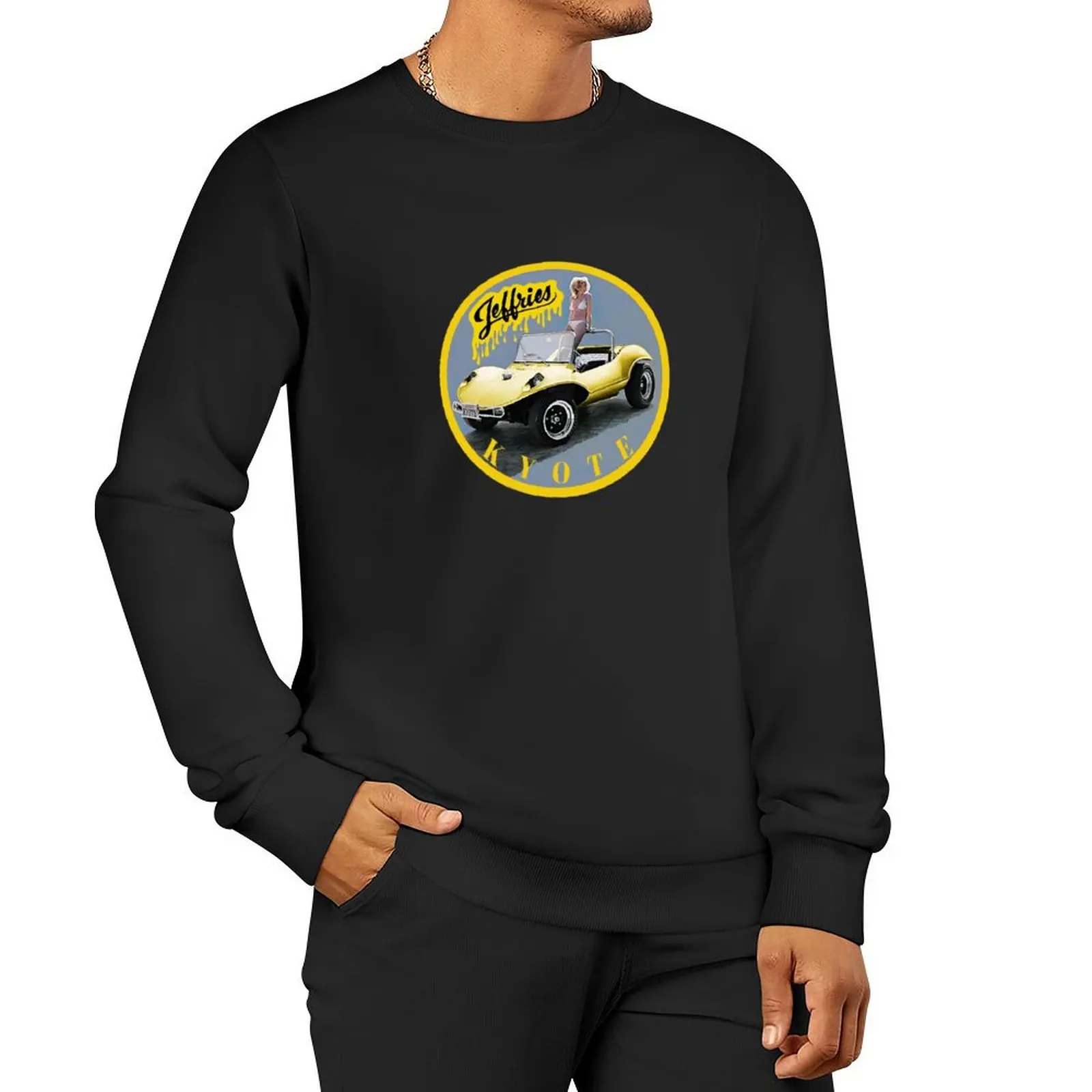 Dean Jeffries Kyote Dune Buggy Decal Pullover Hoodie men's winter sweater sweatshirt