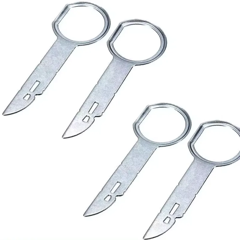 4pcs Car Radio CD Stereo Removal Needle Release Tool Disassembly Pin Repair Tool Extraction Key for Ford Benz image 4