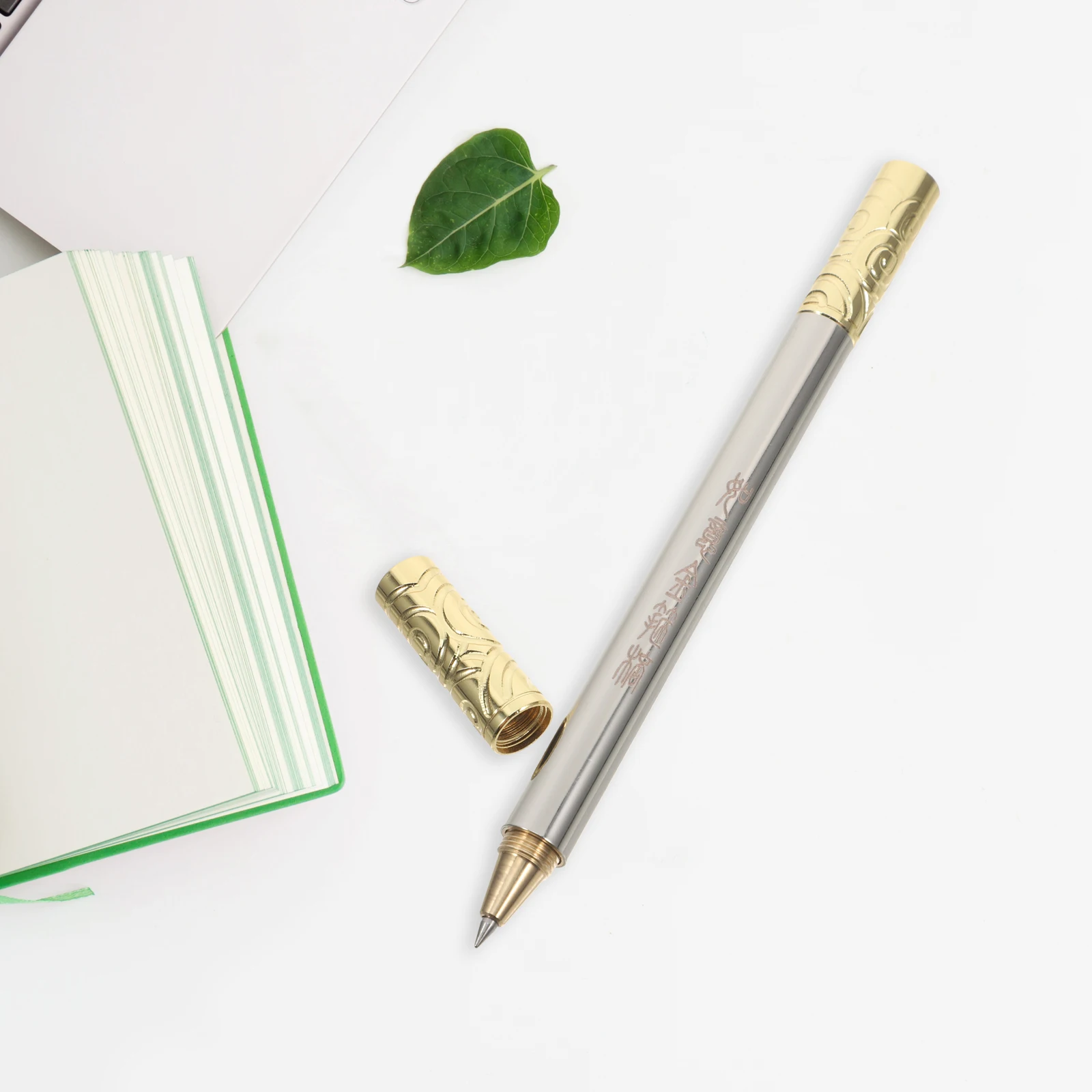 

Pen Metal Cloud Pattern Ruyi Motif Writing Tool Pens Executive Guest Book Home Office Use