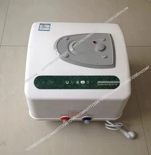 Square Vertical Wall Mounted Electric Water Heater 30 Liters Bath Shower