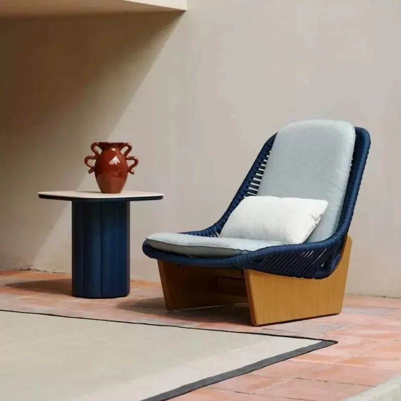 

Outdoor Sofa Set Courtyard Hotel Balcony Plastic Rattan Waterproof Cushion Villa Leisure Designer Furniture