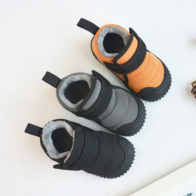 

Winter Child Snow Boot Plush Gril Boot Casual Soft Sole Warm Cotton Boot Waterproof Kid Shoes Comfort Baby Shoe Casual Girl Shoe