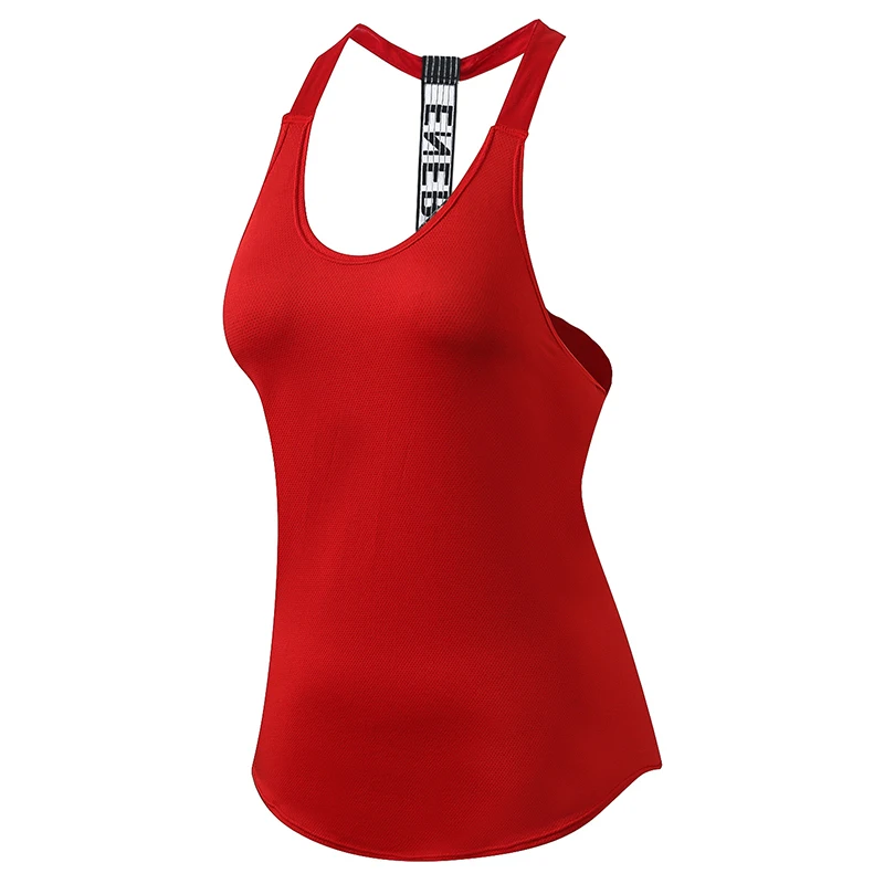 2024 Gym Tops Top sportivo da donna lettera Backless camicie senza maniche Yoga Top Fitness Running Quick Dry Tank Crop Top