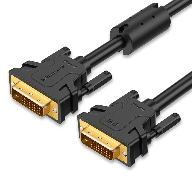 Kabel DVI 24 + 1 HD 2K Monitor podłączony do komputera stacjonarnego karty graficznej Host dwukanałowy-D męski linia danych