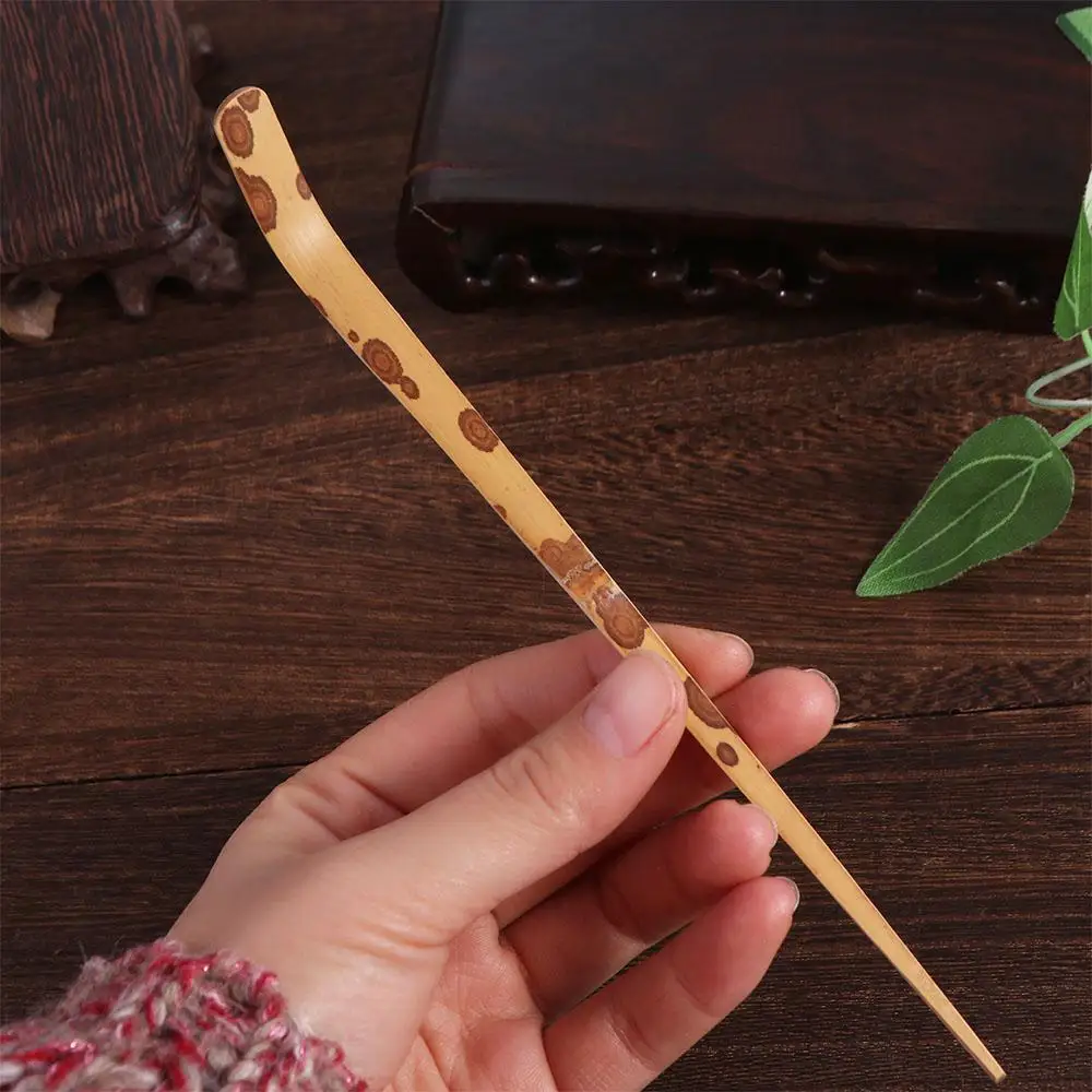 Traditional Bamboo Matcha Sticks Spoon Professional 18cm Tea Leaf Spoon Handmade Tea Ceremony Utensils Tea Lover