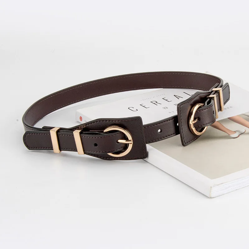 本革レディースベルト、ファッショナブルなドレススーツ装飾ワイドベルト、ハイエンドニッチベルト