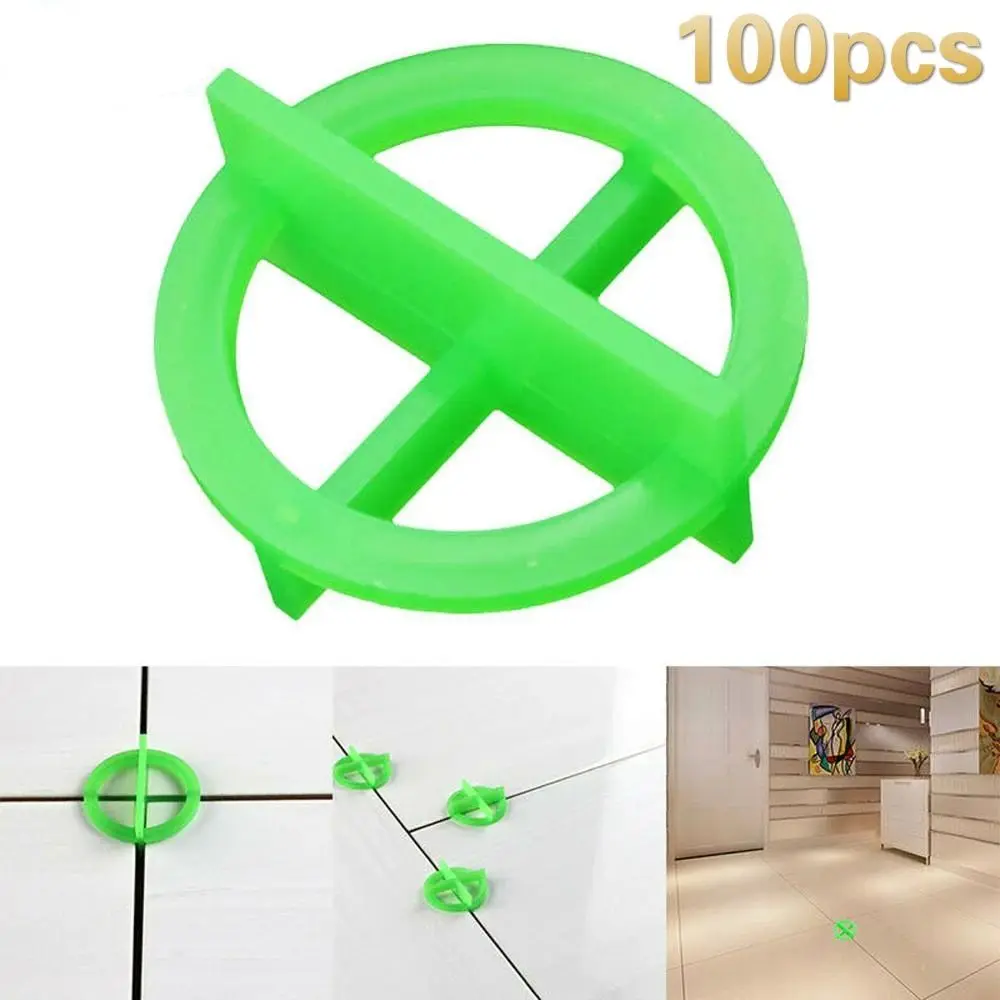 

100Pcs Green or White 1.5mm 2mm 3mm For Floor Wall Tile Gap Cross Wedge Leveler Base Spacer Leveling System
