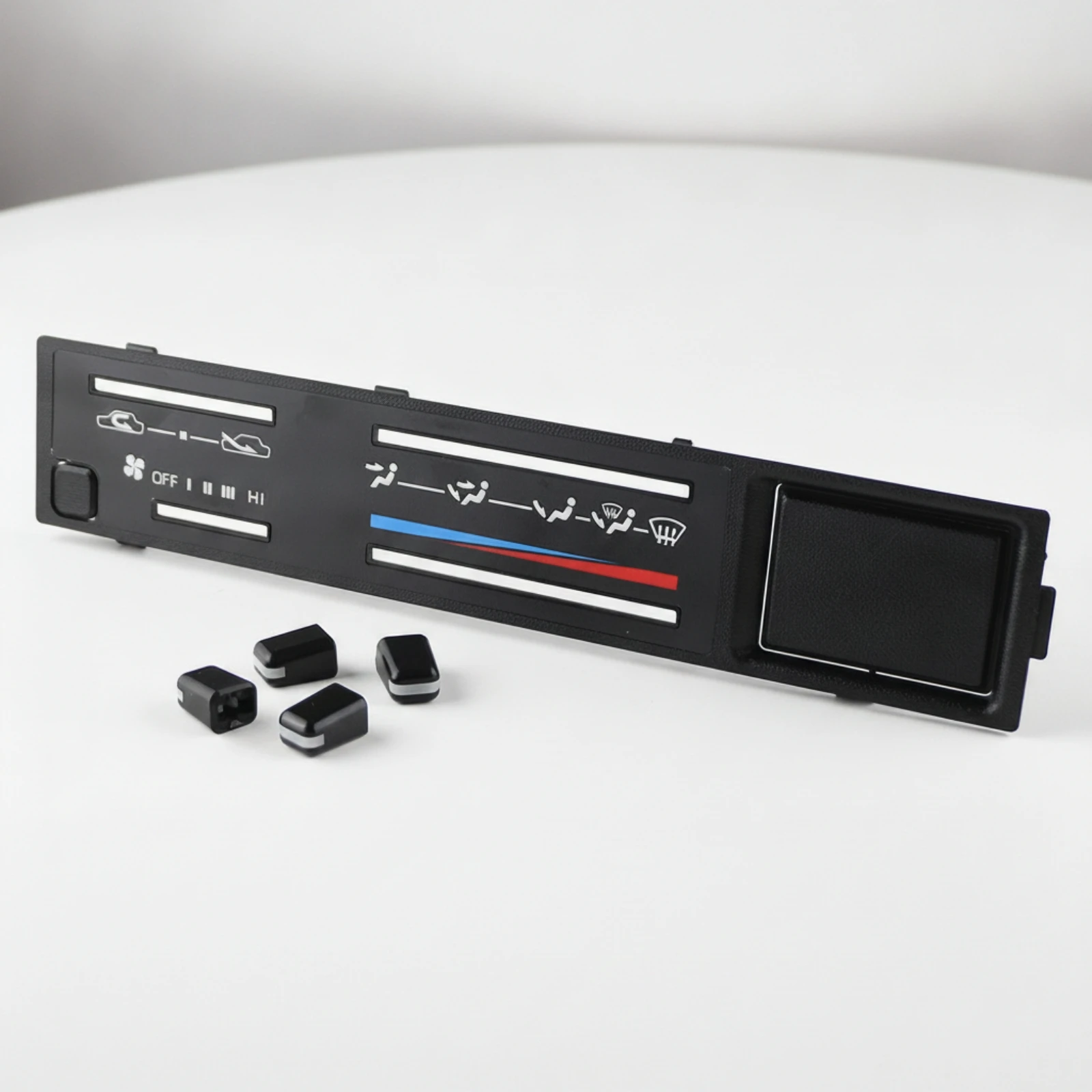 Air and Climate Climate Control Panel Cover OEM-Style Climate Control Panel Cover with Button Caps Dashboard Trim Bezel Easy