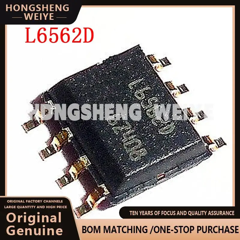 100%new 10PCS L6562D SOP8 L6562 SOP SMD L6562DTR SOP-8   IC