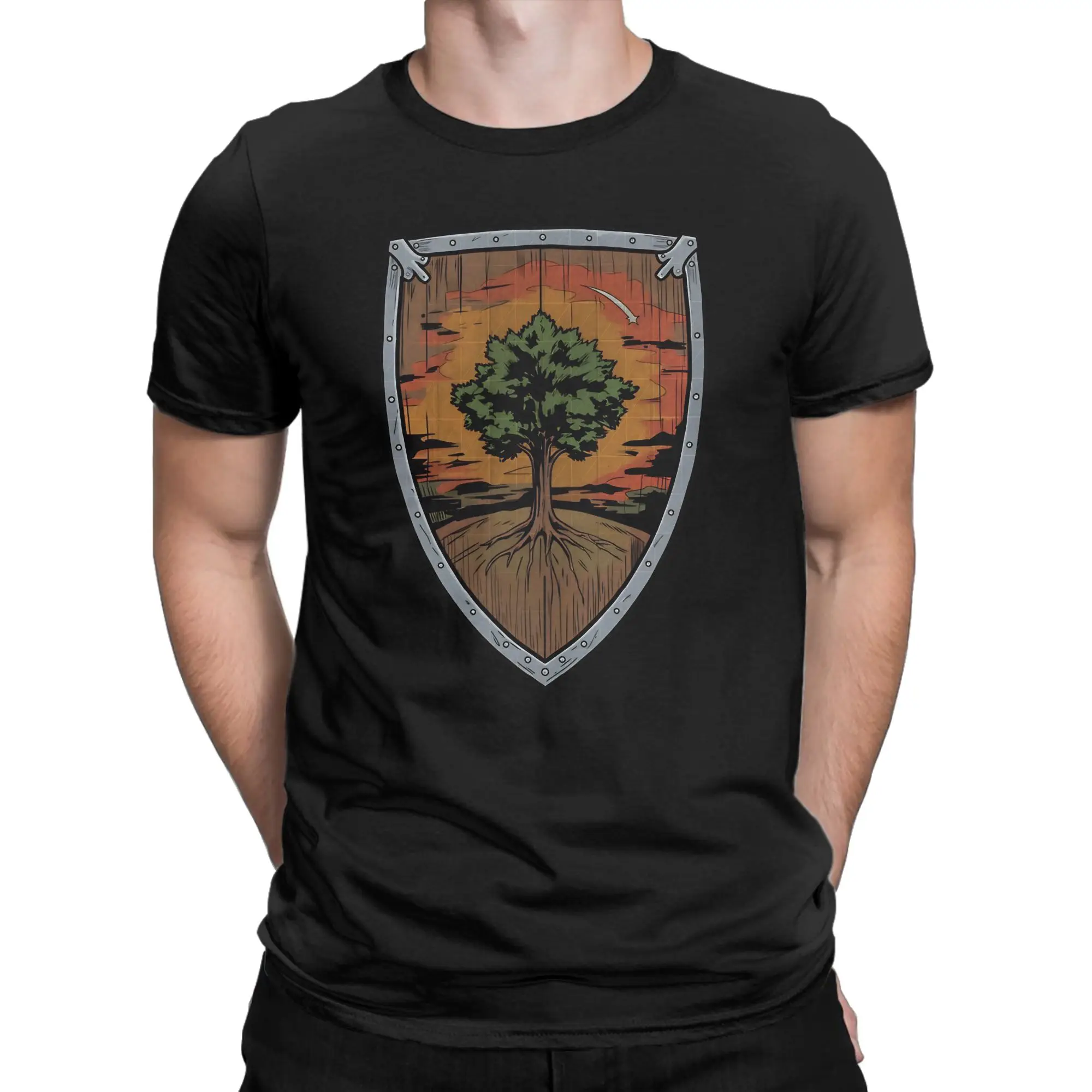 Ser Duncan the Tall's Shield T Shirts for Men Cotton Awesome T-Shirts A Knight Of The Seven Kingdoms Tees Clothing Big Size
