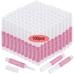 100/50PCS Mini Nail Glue for Acrylic Nail Tips Fast Drying Super Adhesive Rhinestone Bond Glue Long Lasting Liquid Glue (2g/pcs)
