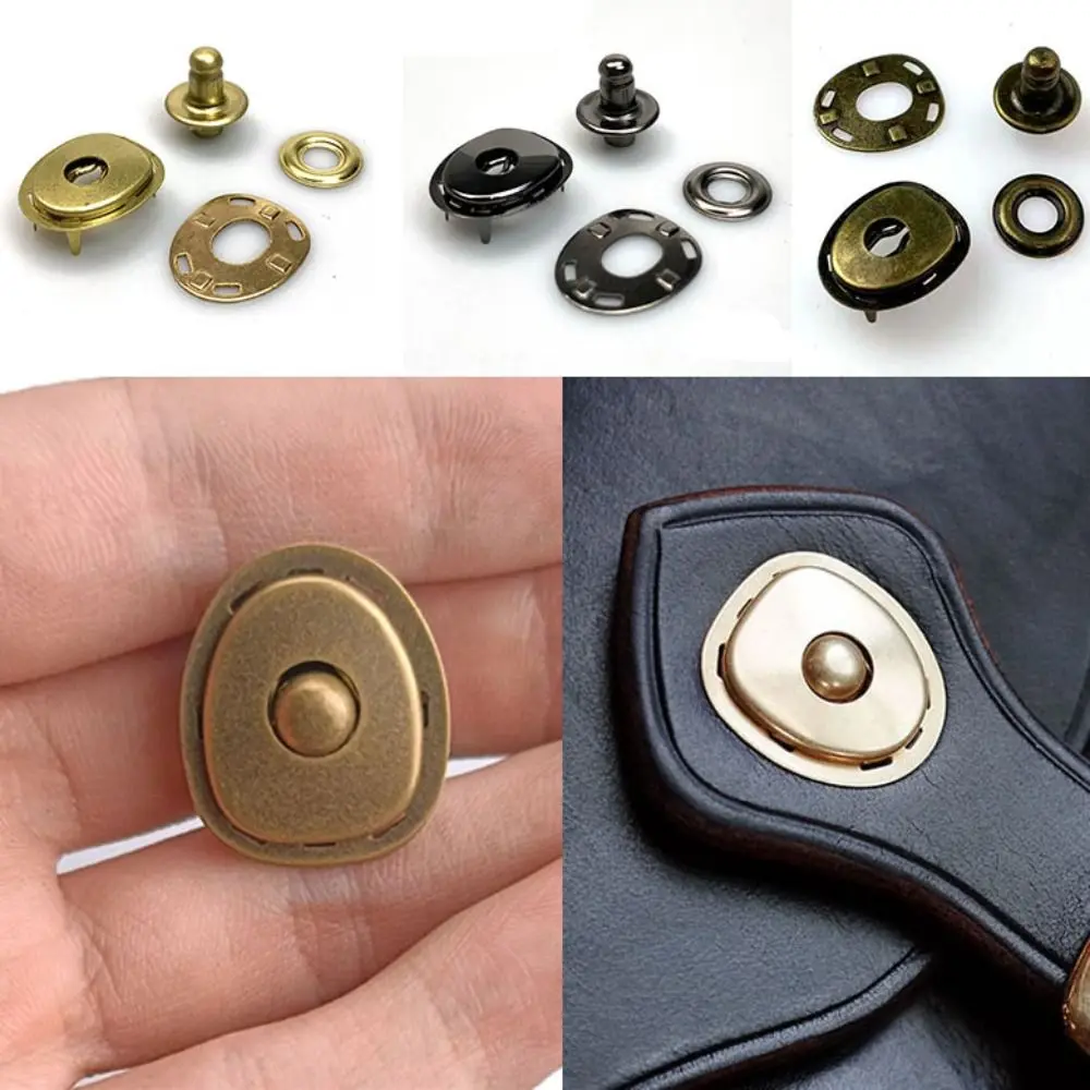 Metal Brass Clasp Lock for DIY Handbag Craft Bag Purse Buckle Hardware Tool DIY Bag Leather Accessories