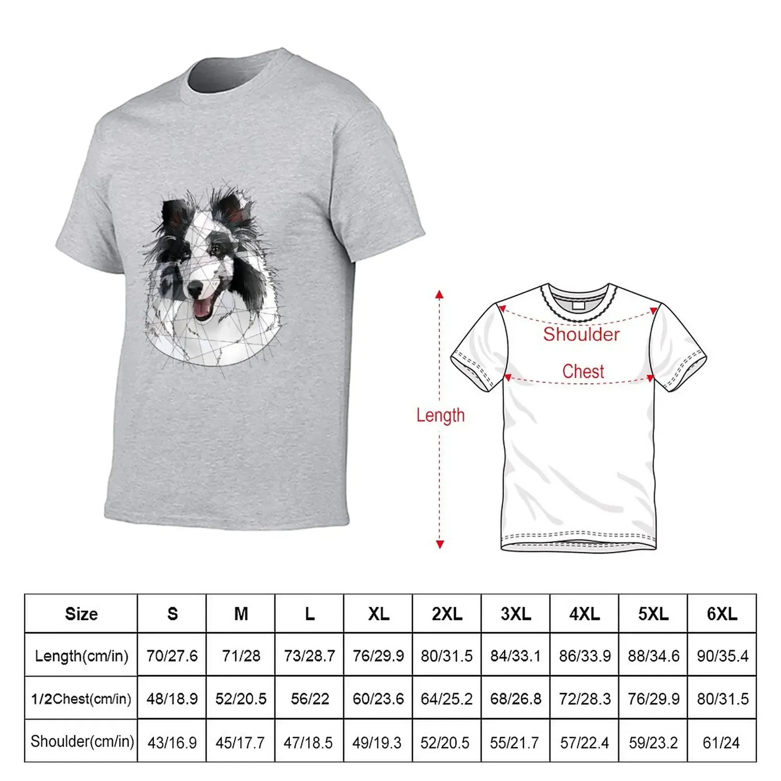 Merle Sheltie T-Shirt customizeds tees Blouse t shirts for men pack