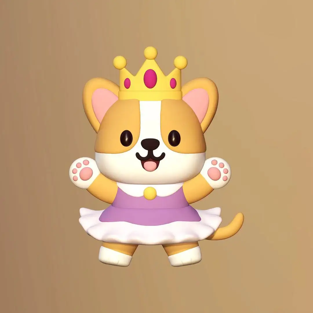 ZOCO 面白い漫画の子犬シリコン製ピンチ＆ストレス解消おもちゃ スローリバウンド ソフト 子供向けお祭りギフト