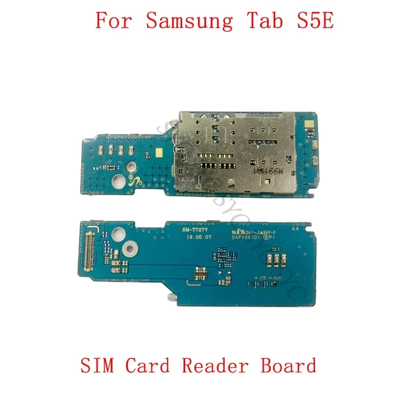 

Sim Card Reader Holder Pins Tray Slot Flex Cable For Samsung Tab S5E T725 T720 Sim Card Reader Board Repair Parts