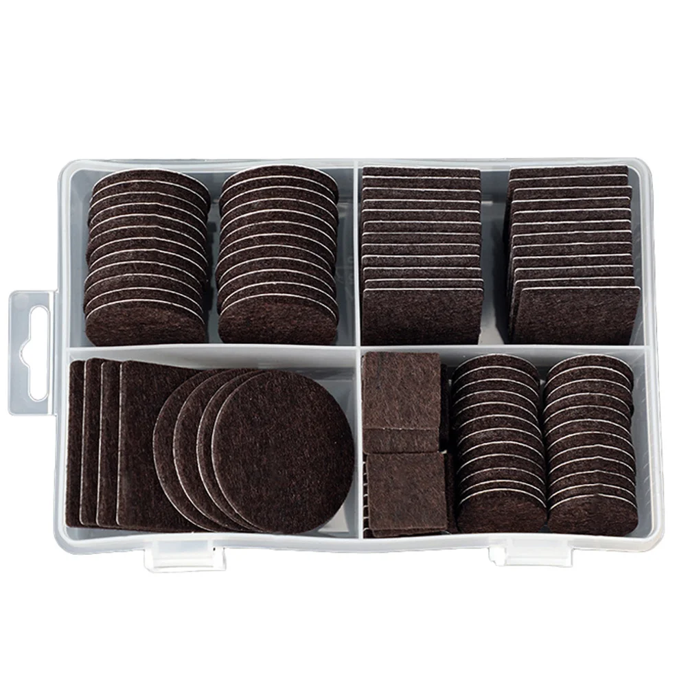 104Pcs Felt Pads Thickened Furniture Protection Non-Slip Floor Protector for Chair Table Legs Furniture Antiskid