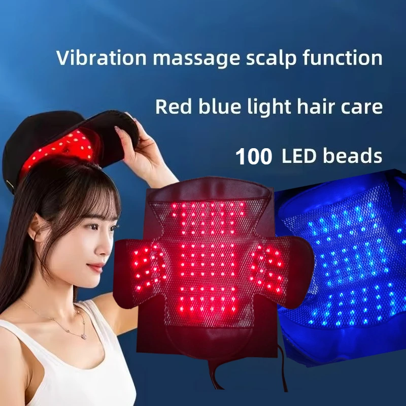 

Red Light Therapy For Hair Fast Growth Cap Red&Infrared Light Therapy Device For Hair Loss Treatment With USB Charging Anti-hair