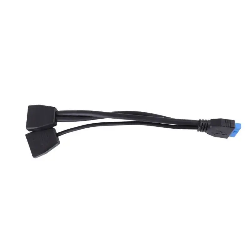 652F USB3.0 1 to 2 Splitter 19Pin USB Extension Cable for Computer Motherboard