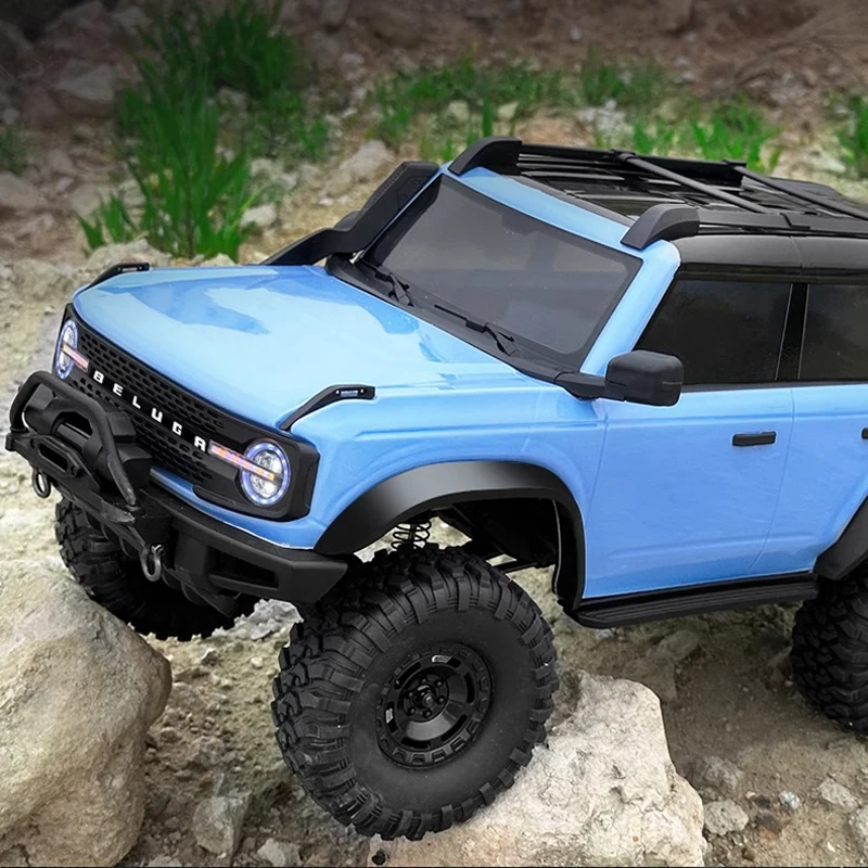 R1001 1/10 RC Car 4WD 2.4G Off Road Crawler Climbing Vehicle Electric Remote Control Rock Buggy with LED Model Toy for Adult Boy