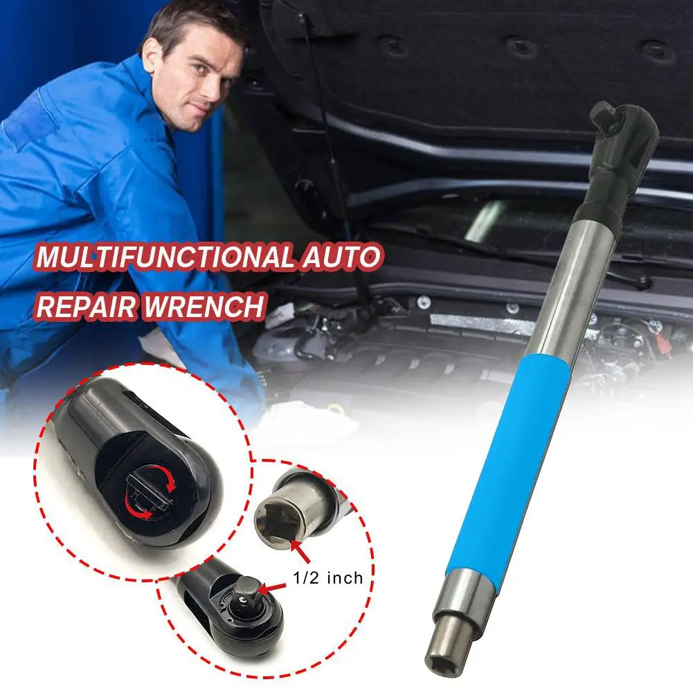 

Offset Extension Wrench Impact Electric Ratchet Wrench Chain Drive Wrench Extender Compatible-With 1/2" Sockets 4 Size Converter