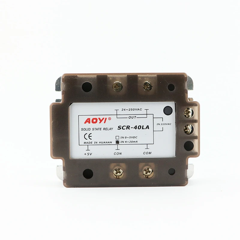 AOYI Three-phase 380VAC phase output HNSCR-40LA  Power Regulator with digital LED display for power protection