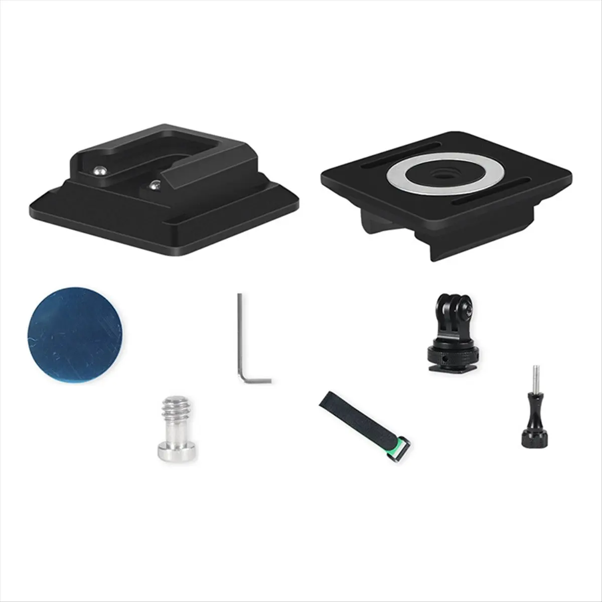 AT33 Triple Magnetic Cold Shoe Adapter with 1/4inch Screw for DSLR Cameras Easy Installation Durable Camera Accessory