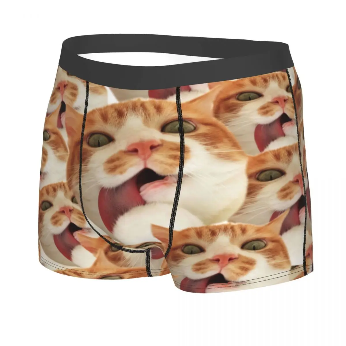 Sous-vêtements chat drôle pour hommes, Boxer mignon et Sexy, culotte douce pour hommes, S-XXL