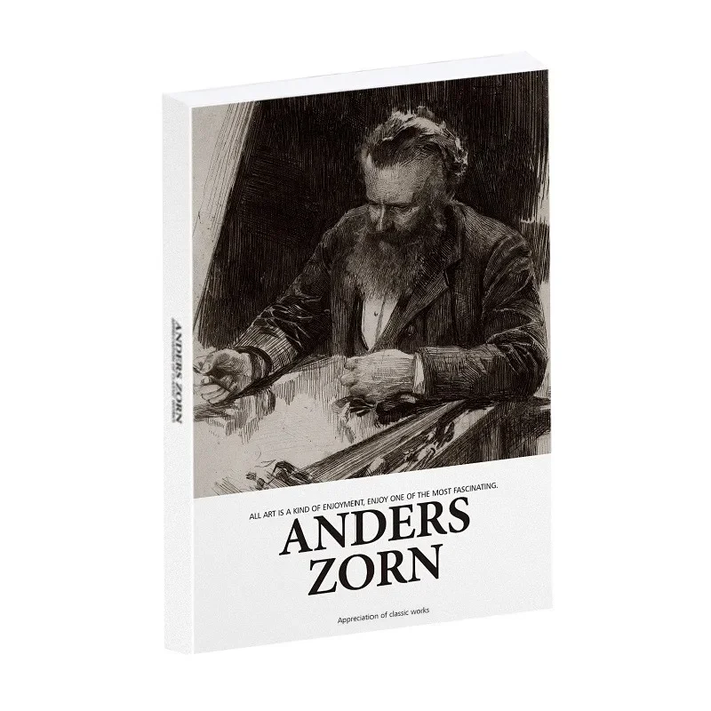 30Pcs Retro Anders Zorn Painting Decorative Postcards Ins Style Wish Card Creatve DIY Wall Sticker Greeting Card Gift Message
