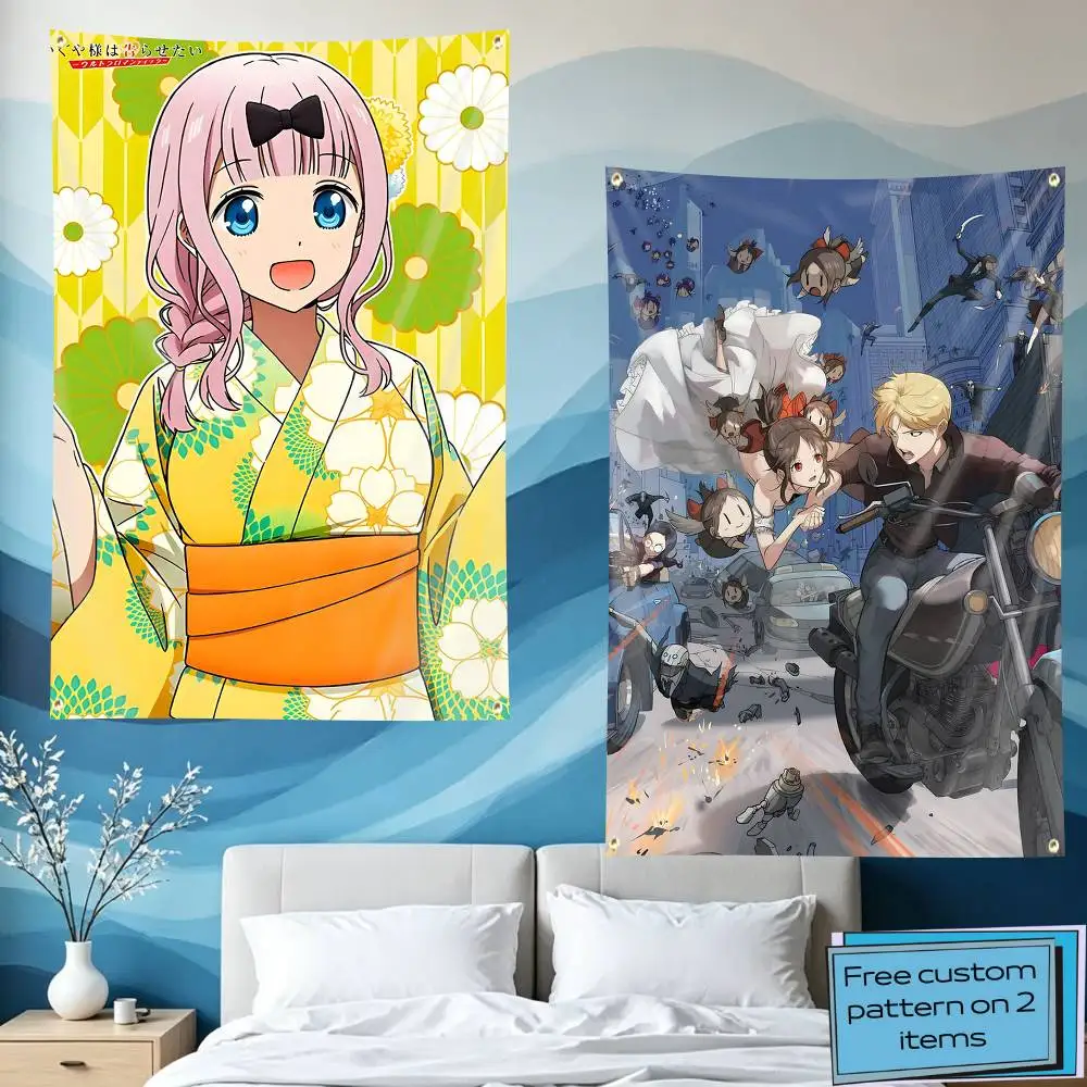 L-Love is W-War Official Art Flag Tapestry Banner for Bedroom Living Room Outdoor Camping Custom Supported