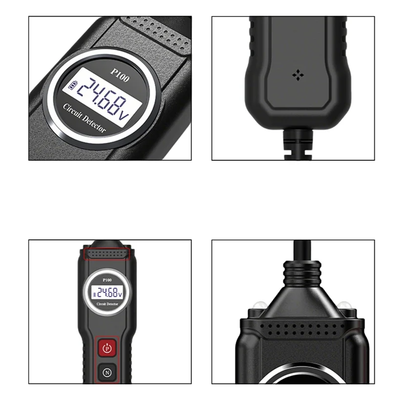 ABRS-Tester professionale per sistemi elettrici per veicoli - Display LCD, kit sonda 5V-40V, test di tensione e resistenza
