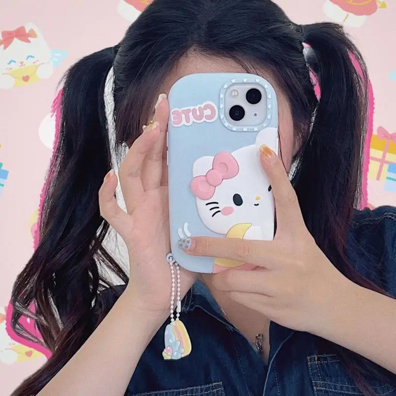 

New Creativity Kitty Mymelody Apple Phone Case Cartoon Kawaii for Iphone 14/13/12/11 Series Friend Phone Case Silicone Anti Drop