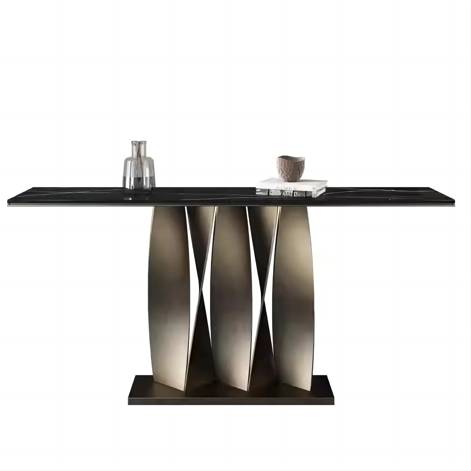 

Italian style, light luxury, stainless steel, long strip, steel plate, entrance, corridor, against the wall, high-end, modern