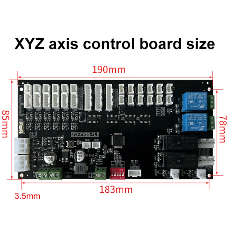 Placa de control del eje XYZ del controlador del motor paso a paso del servo de CA