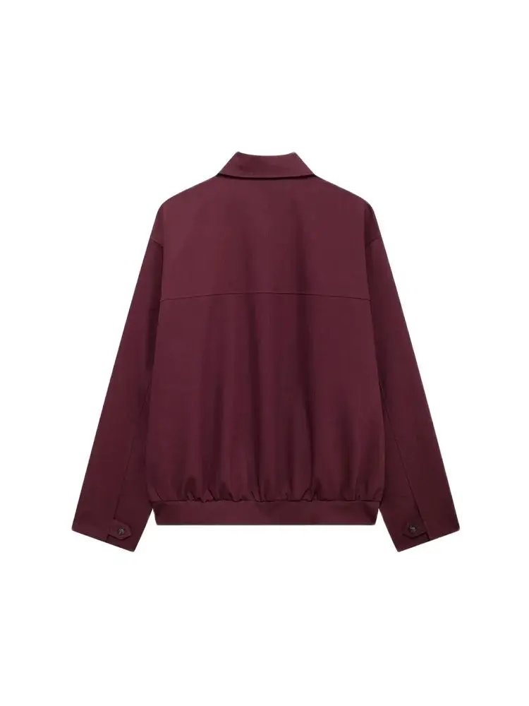 Los jack met ritszakken voor dames, jas met lange mouwen, reverskraag, vrouwelijke bovenkleding, chique tops, mode