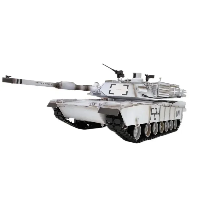 Henglong Afstandsbediening Tank Us M1a2 Grensoverschrijdende Infrarood Gevechtstank Model Upgrade Strip Wave Box Rc Tank Kid 'S Outdoor Speelgoed