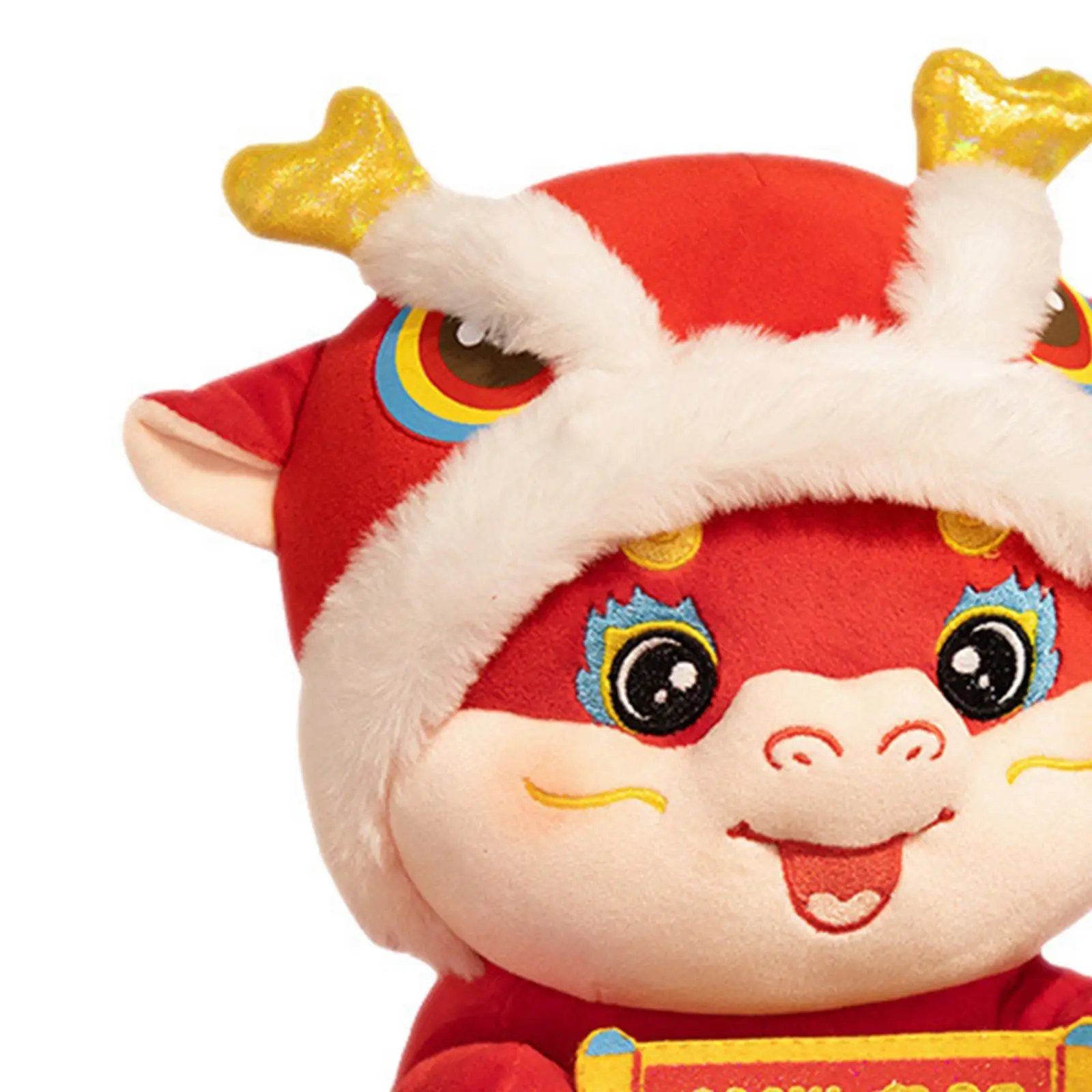 Chinese New Year Dragon Plush Doll Cartoon for Living Room Bedroom Festivals