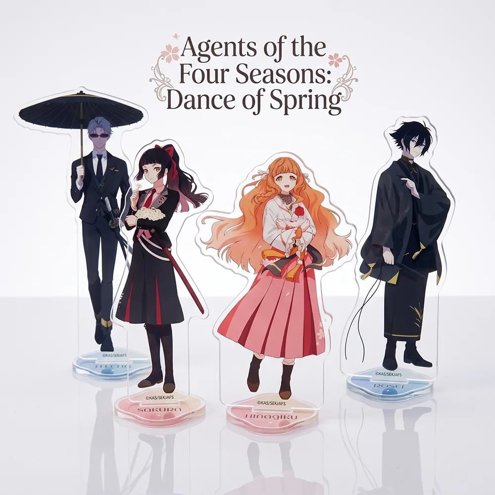 Anime Agents of the Four Seasons Rosei Sakura 15CM Double Sided Acrylic Stand Keychain 2026 New Anime Stand Bedroom Display