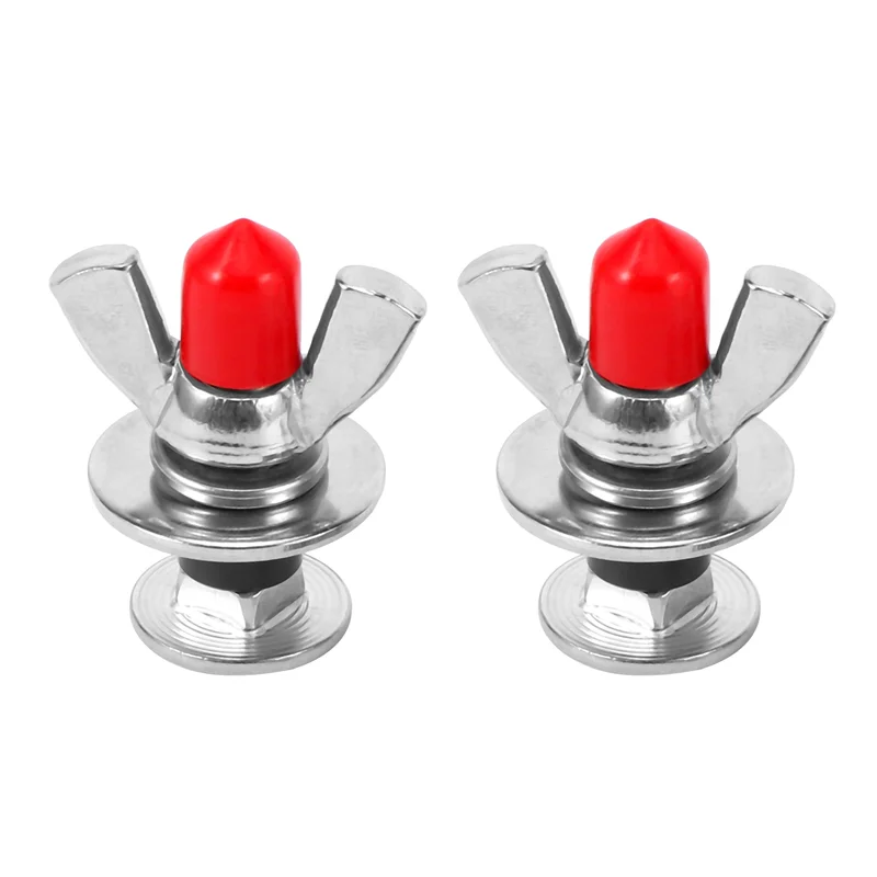 

2Pcs 316 Stainless Steel Diving Screws Butterfly Backplate Wing Nuts for Underwater Scuba Diving BCD Accessories A005